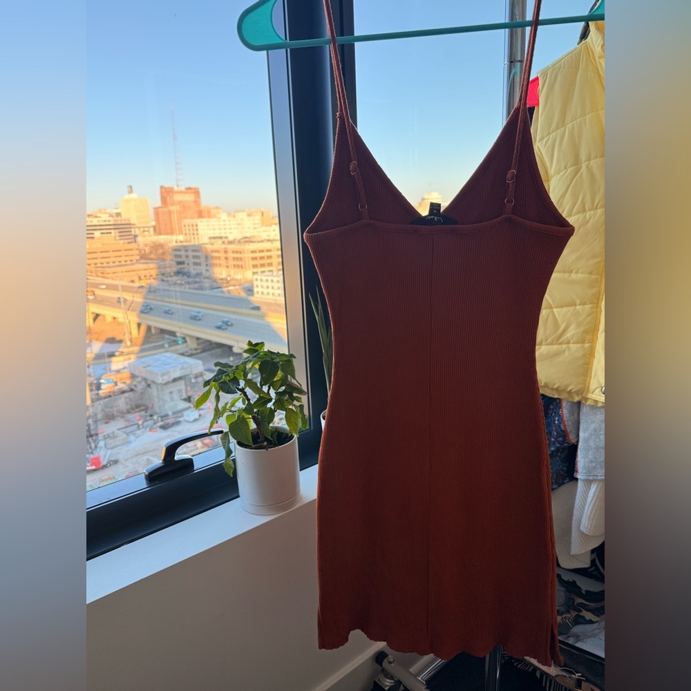 Lulu's Rust Mini Dress - Picture 5 of 5